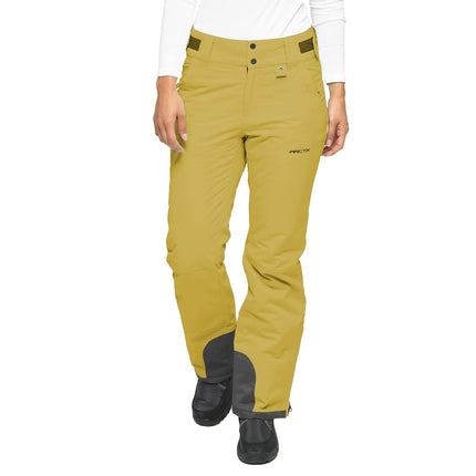 ARCTIX Women's Insulated Snow Pants, Yellow, Small/31 Inseam
