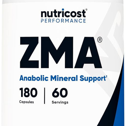 Nutricost ZMA 180 Capsules - Non-GMO and Gluten Fr