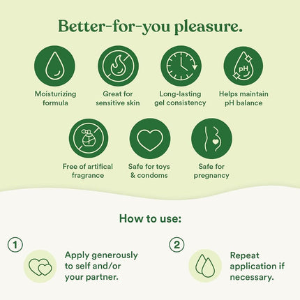 Good Clean Love BioNude Ultra Sensitive Personal Lubricant, Water-Based & Hypoallergenic Lube, Safe for Sex Toys & Condoms, Sexual Wellness Gel for Men & Women, 3 Oz