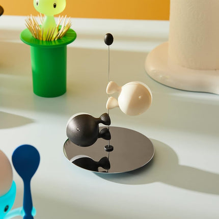 Alessi ASG02 BW Lilliput Salt/Pepper, Black, White