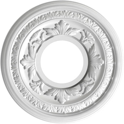 Ekena Millwork CMP10BAGHC Baltimore Thermoformed PVC Ceiling Medallion (Fits Canopies up to 4 1/4"), 10"OD x 3 1/2"ID x 3/4"P, UltraCover Satin Hunt Club Green