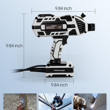Máquina de soldar portátil, máquina de soldar portátil de 110 V con inversor IGBT, ajuste de corriente variable de 6, salida de soldadura de 20-120 amperios, pistola de soldadura por arco portátil para varillas de soldadura de 1/16"-1/8"