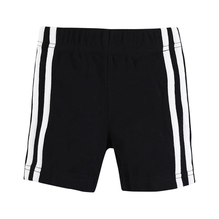 Hudson Baby Unisex Baby and Toddler Shorts Bottoms 4-Pack, Red Navy, 0-3 Months