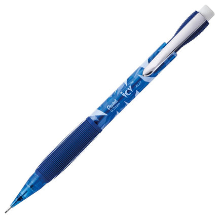 Pentel Icy Automatic Pencil, 0.7mm, Blue Barrel, Box of 12 (AL27TC)