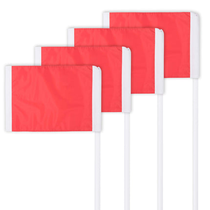 Champion Sports SCF20 Ensemble de drapeaux de coin de soccer avec piquet en acier