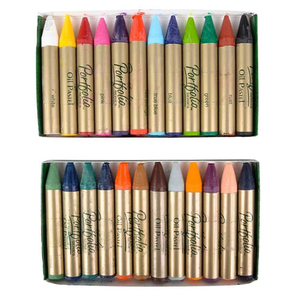 CRAYOLA Portfolio Series Water-Soluble Oil Pastels 24-Color Set (52-3624), Acrylic, Multicolour, 13.71x15.24x2.79 cm