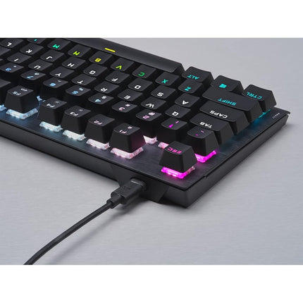 Corsair K60 PRO TKL Wired Optical-Mechanical OPX Linear Switch Gaming Keyboard with 8000Hz Polling Rate - Black
