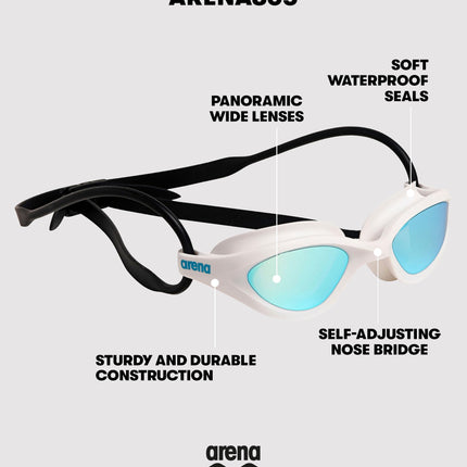 Arena Kids 365 Swimming Goggles, Clear/Pink/Violet, One Size