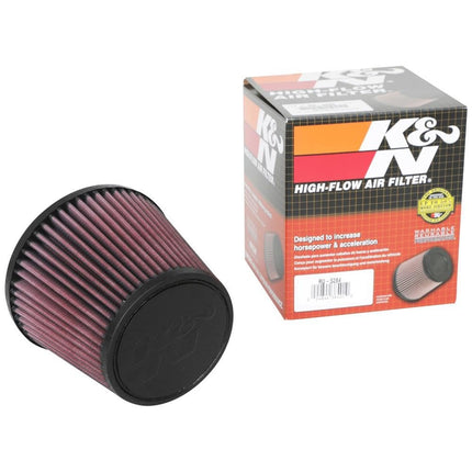 K&N Universal Clamp-On Air Filter: High Performance, Premium, Washable, Replacement Filter: Flange Diameter: 2.75 In, Filter Height: 5 In, Flange Length: 0.75 In, Shape: Round Tapered, RU-5284