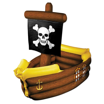 Beistle 50989 Inflatable Pirate Ship Cooler, 3-Feet 3-Inch Width by 33-Inch Height