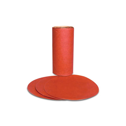 3M 01611 Red 5" 40 Grit D Weight Abrasive PSA Disc