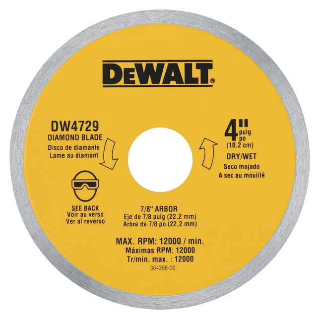 DEWALT 4-in x 0.06-in Ceramic Tile Bl, Yellow