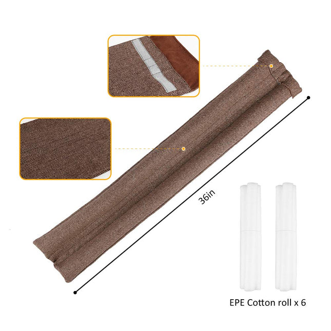 VISEMAN 36 Inch Under Door Stopper-Door Noise Blocker, Double Sided Door Stopper, Machine-Washable