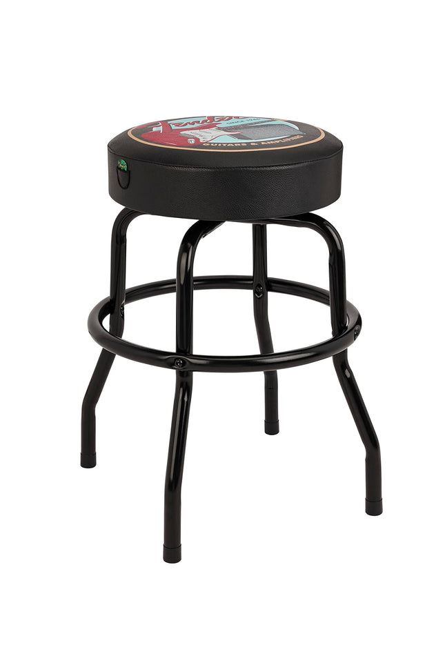 Fender Guitars & Amps Logo Swivel Barstool with Gu