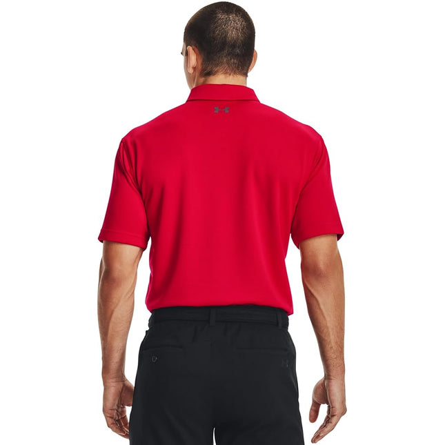 Under Armour Mens Tech Polo Short Sleeve Golf Red XL