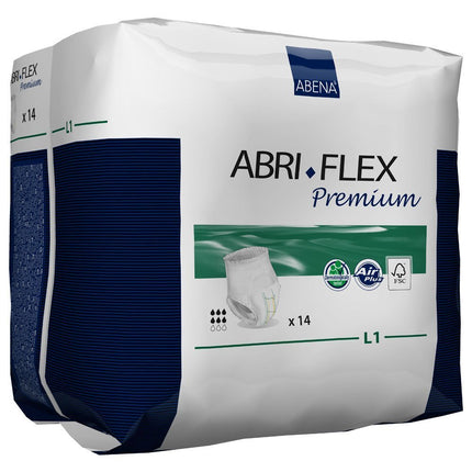 Abena Abri-Flex Premium Protective Underwear, L1, 