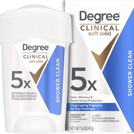 Degree Women Clinical Protection Anti-Perspirant Deodorant Shower Clean 1.70 oz