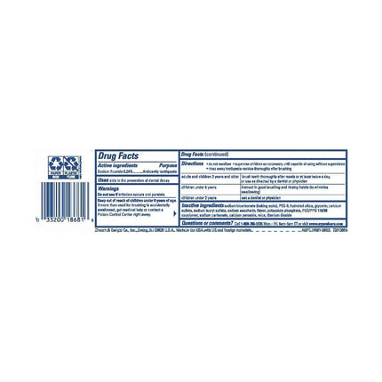 ARM & HAMMER Truly Radiant Bright & Strong Fluoride Anticavity Toothpaste Fresh Mint 4.3 oz (Packs of 4)