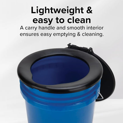 CAMCO Double Bag Design Portable Toilet Waste Bags, Black, Pack of 10 (41548)