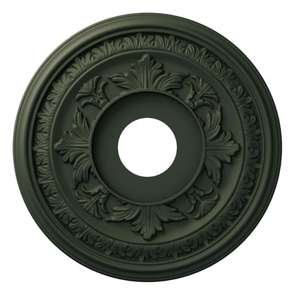 Ekena Millwork CMP16BAGHC Baltimore Thermoformed PVC Ceiling Medallion (Fits Canopies up to 6 1/2"), 16"OD, UltraCover Satin Hunt Club Green