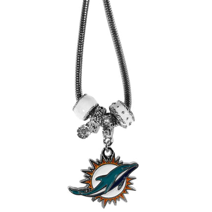 Siskiyou Sports NFL Miami Dolphins Euro Bead Neckl