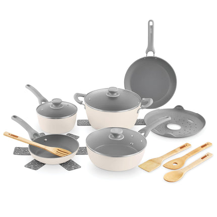 DASH Dream Green Nonstick Ceramic Cookware Set, 15