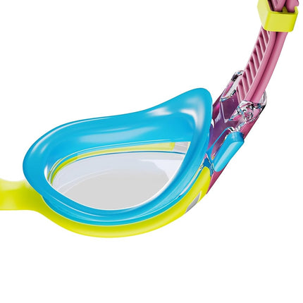 Speedo Unisex-Child Swim Goggles Biofuse 2.0 Junior - Lemon Drizzle/Kiki Pink/Picton Blu, One Size