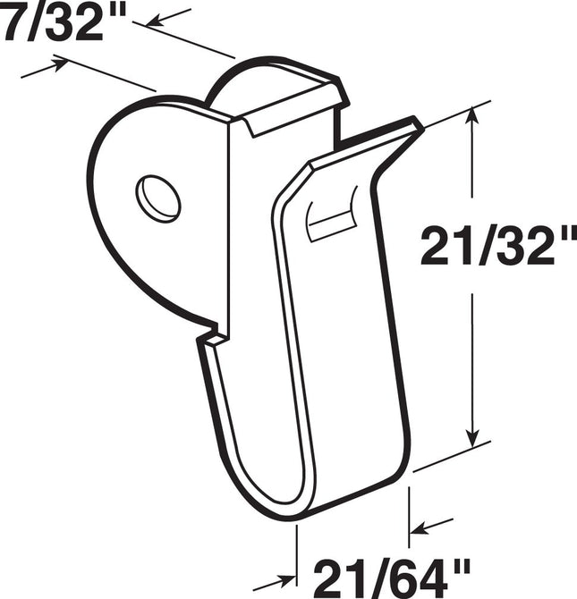 Prime-Line MP341 Spiral Balance Clips, Use with 3/8 in. Outside Diameter Tubes with Red Tips (6 Pack)