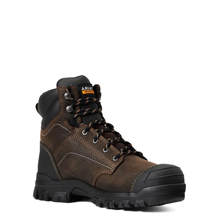 ARIAT Men's Treadfast 6" Waterproof Steel Toe Work Boot (Numeric_10_Point_5) Dark Brown