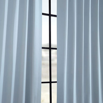 HPD Half Price Drapes Room Darkening Curtains 108 Inches Long for Bedroom & Living Room (1 Panel), 50 X 108, Frosted Blue