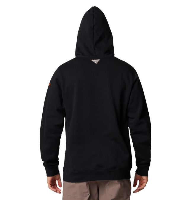 Sudadera con capucha Game Flag II de PHG para hombre de Columbia, bandera de perro negra/rojo brillante, talla grande
