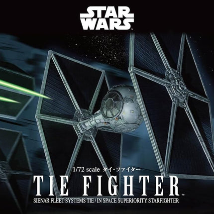 Bandai Spirits Star Wars Maqueta de plástico codificada por color 1/72 Tie Fighter (Nueva versión de embalaje)