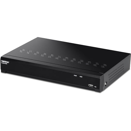 TRENDnet 8-Channel UHD PoE NVR, TV-NVR1508, H.264/H.265 4K (8MP), Up to 12TB Storage (HDD Not Included), Supports one 4K Camera Channel, 56W PoE Power Budget, Rackmount Design, 240fps, Black