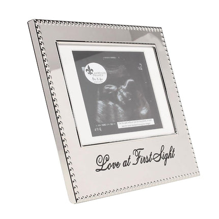 Lawrence Frames 4x6 Love At First Sight Sonogram Frame-3.25 inch by 4.25 inch opening, Silver