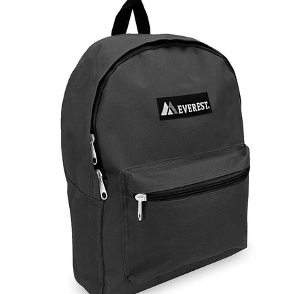 Everest Luggage Basic Backpack, Charcoal, One Size