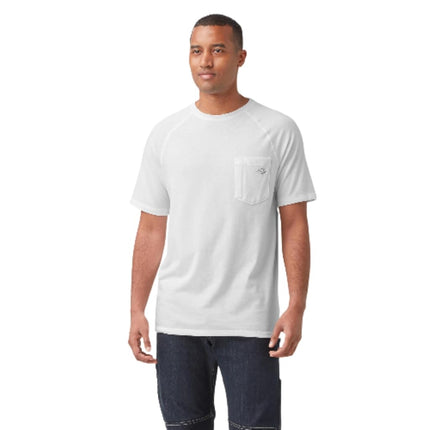 Camiseta Dickies de manga corta con bolsillo y refrigeración para hombre, color blanco, talla 2XL Big & Tall