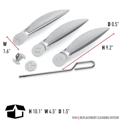 Weber One-Touch Cleaning System Set, Suitable for 57 cm Charcoal Barbecues