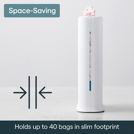 YouCopia StoraBag Space-Saving Plastic Bag Dispenser, Organizer for Kitchen Cabinet or Pantry Storage, One-Size, Speckled White