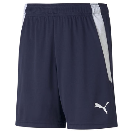 PUMA Kids' TeamLIGA Shorts, Peacoat White, X-Large
