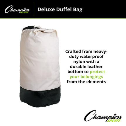 Bolsa de lona Champion Sports CB39 Deluxe, 42" L x 20" W, negro/blanco