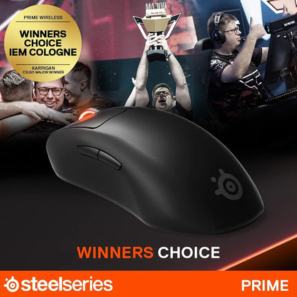 SteelSeries Prime - Esports Performance Gaming Mouse – 18,000 CPI TrueMove Pro Optical Sensor – Magnetic Optical Switches, Black