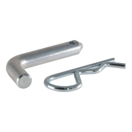BKDK CURT 21400 Trailer Hitch Pin & Clip, 1/2-Inch Diameter, Fits 1-1/4-Inch Receiver, Clear ZINC
