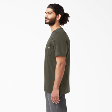 Dickies Men's Cooling Short Sleeve Pocket T-Shirt, Moss Green, XX-Large