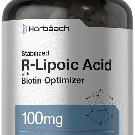 R Lipoic Acid 100mg Stabilized | 90 Capsules | Plu