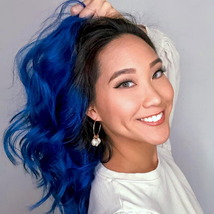 MANIC PANIC Classic Shocking Blue Semi Permanent Hair Color - Dark Cobalt Blue Hair Dye for Women & Men That Lasts 4-6 Weeks - Vegan, Ammonia & Cruelty-Free - Create & Mix Custom Shades (4oz / 3pk)