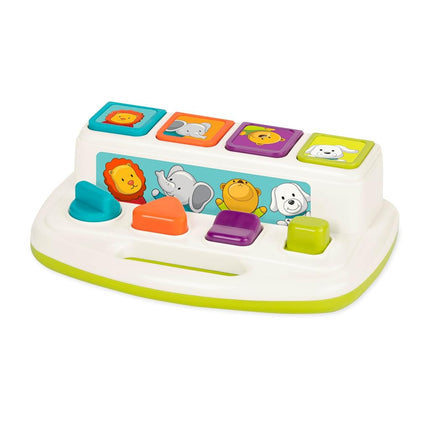 Battat Pop-Up Pals, Cause-and-Effect Pop-Up Animal Toy, Toddler, 4 Pals