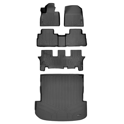 SMARTLINER Tapis de coffre sur mesure tous temps noir pour Hyundai Palisade 2020