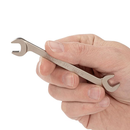 TEKTON 11/32 Inch Angle Head Open End Wrench | WAE83209 | Made in USA