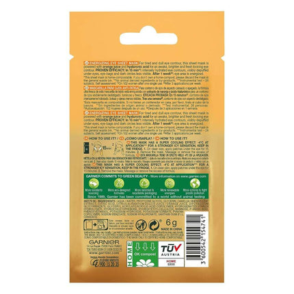 Garnier Skin Naturals Moisture Bomb Eye Sheet mask (6 Count)