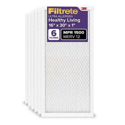 Filtrete 16x30x1 AC Furnace Air Filter, MERV 12, M